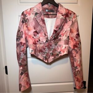 Floral Pink Women's Jacket top size US 6